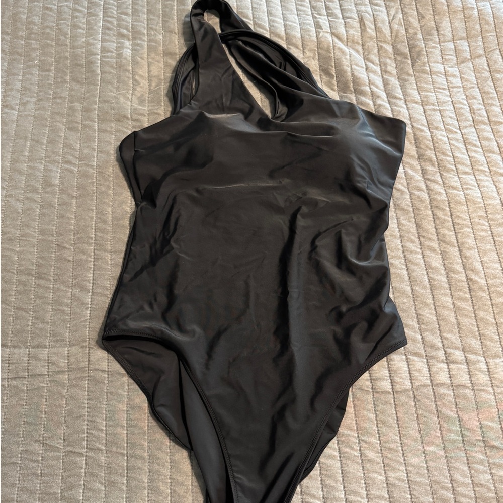 Summersalt Cutout Ruched Sidestroke, Sz 12